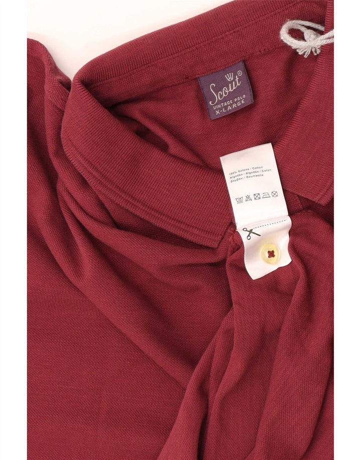 Polo Scout Hombre XL Algodón Granate