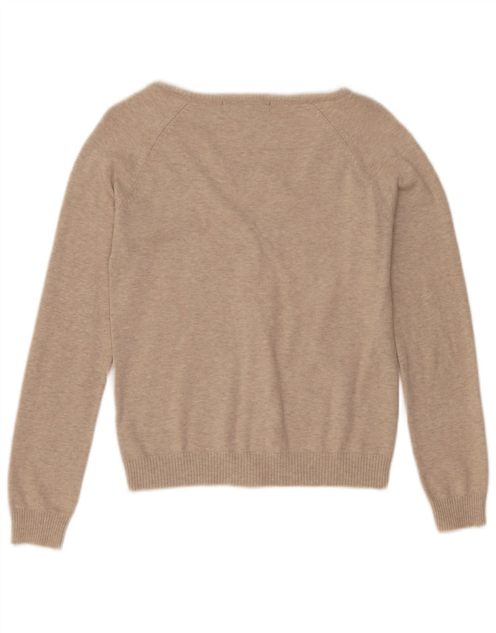 Zara Mujer Cárdigan Suéter UK 12 Medium Beige