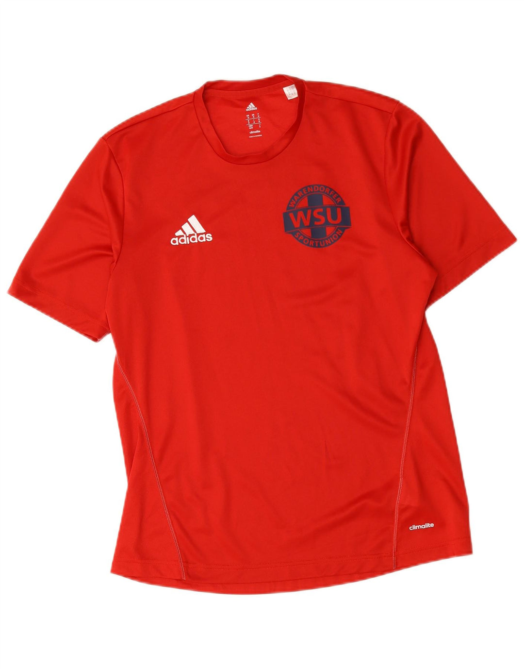 Adidas Hombres Warendorfer Sportuninon Graphic Camiseta Top Medio Rojo