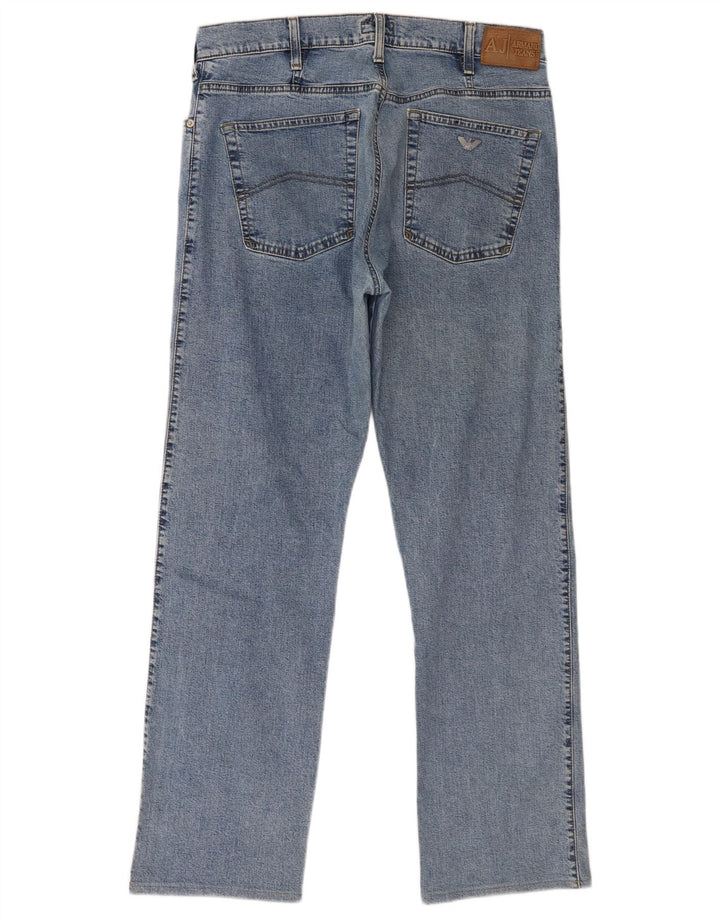 Vaqueros Armani Hombre Rectos W34 L30 Algodón Azul
