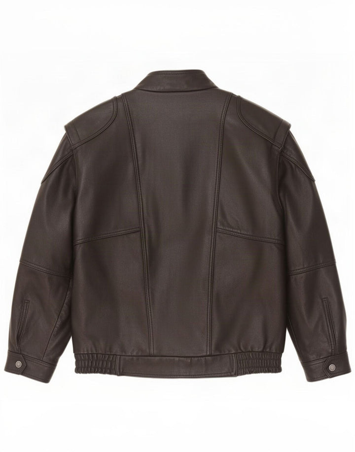 Harro Chaqueta de cuero para hombre IT 52 XL Negro
