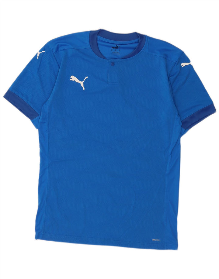 Puma Hombre Camiseta Gráfica Top Azul Medio