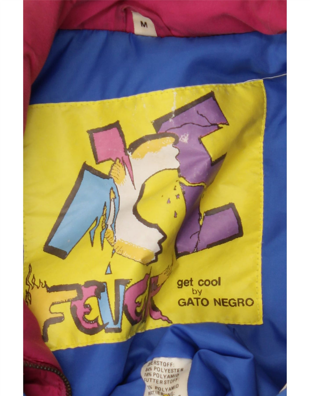 FEVER Chaqueta anorak para hombre ES 38 Azul medio Poliéster con bloques de color