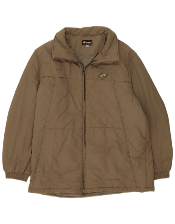 Lotto Chaqueta acolchada para hombre UK 40 Large Caqui Nylon