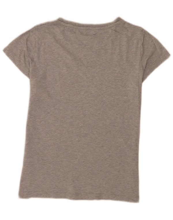Gant Camiseta gráfica para mujer Top UK 10 Small Gris Colorblock Algodón