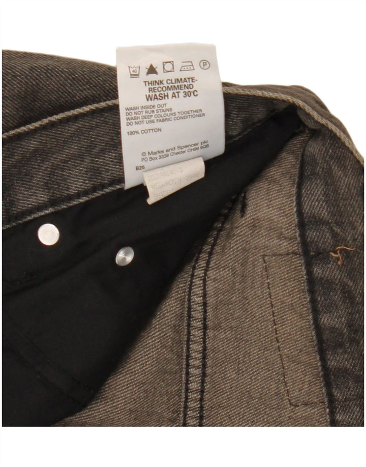 Marks & Spencer Vaqueros rectos azules Harbor para hombre W34 L26 Algodón gris