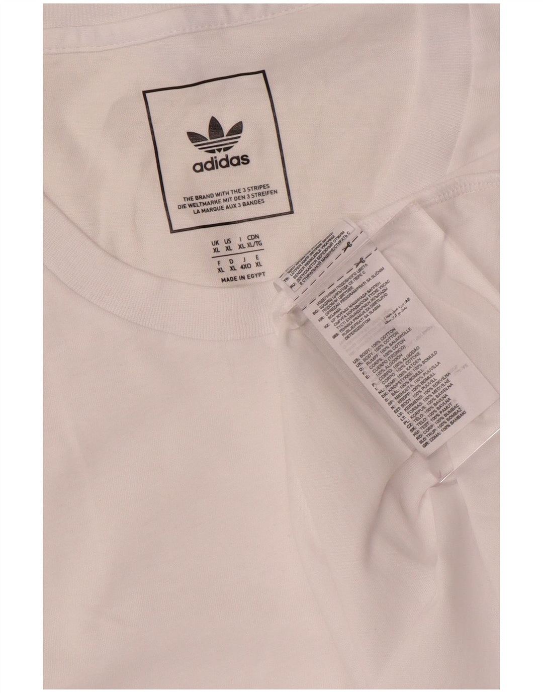 Adidas Camiseta Hombre Top XL Blanco Algodón