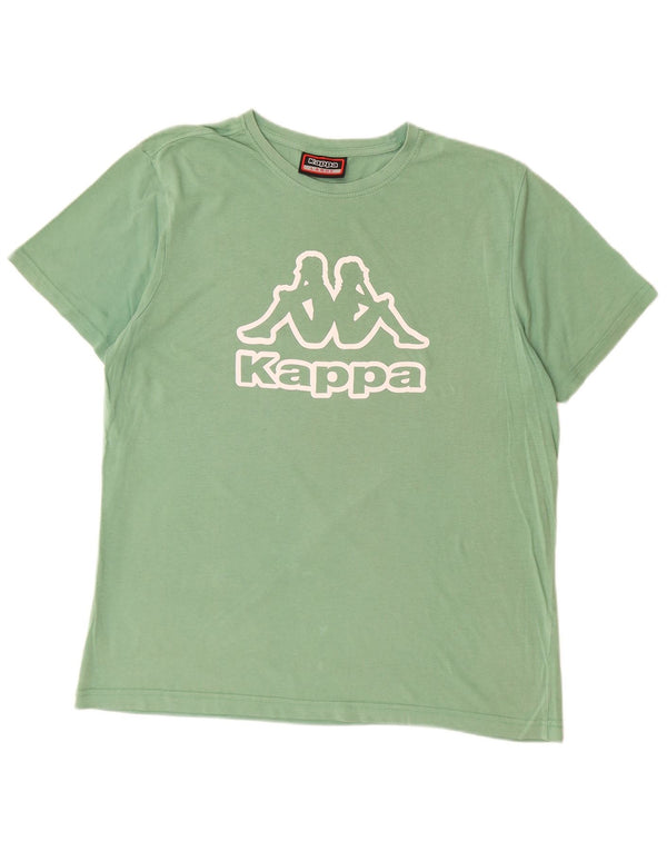 KAPPA - Camiseta gráfica para hombre, talla grande, color verde