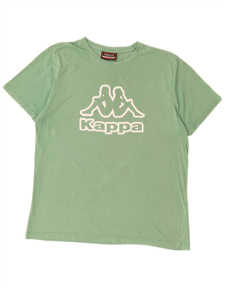 KAPPA - Camiseta gráfica para hombre, talla grande, color verde