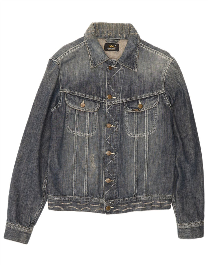 Lee Chaqueta Vaquera para Mujer UK 44 Algodón Azul Medio