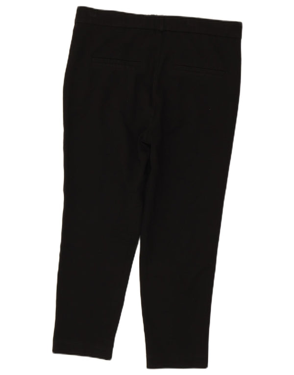 Zara Mujer Pantalón Chino Slim XS W24 L22 Poliéster Color Block Negro