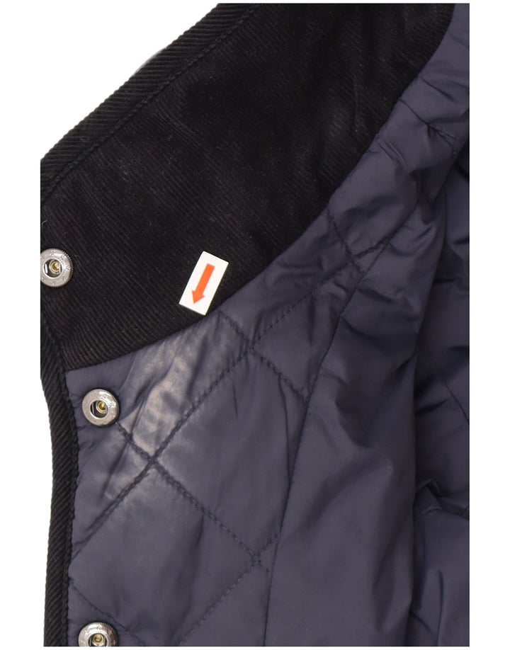Jaeger Chaqueta acolchada para mujer UK 14 Mediana Azul marino Poliéster