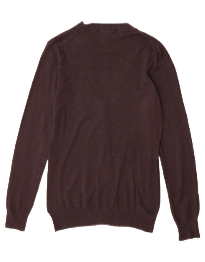 Zara Mujer Cárdigan Suéter UK 42 Viscosa Gris Medio