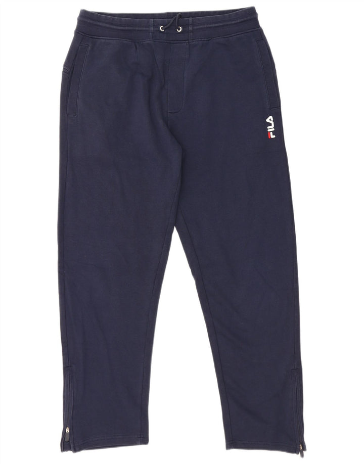 Fila Pantalón De Chándal Para Hombre Grande Azul Marino Algodón