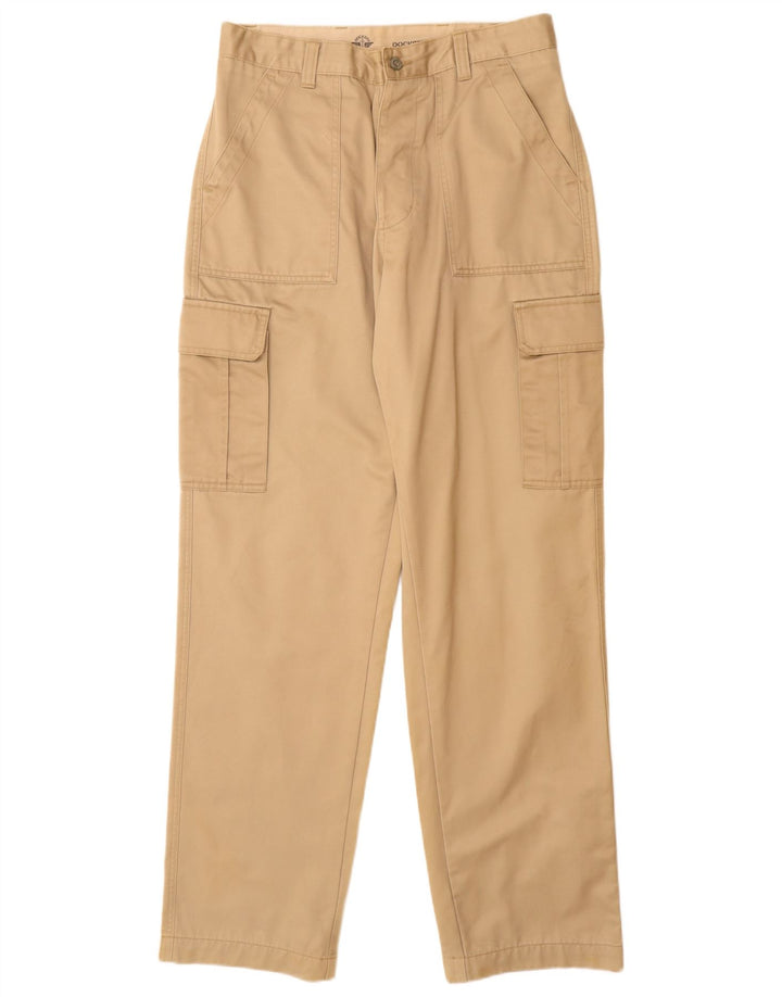 Dockers Pantalones cargo rectos para hombre W33 L34 Algodón beige