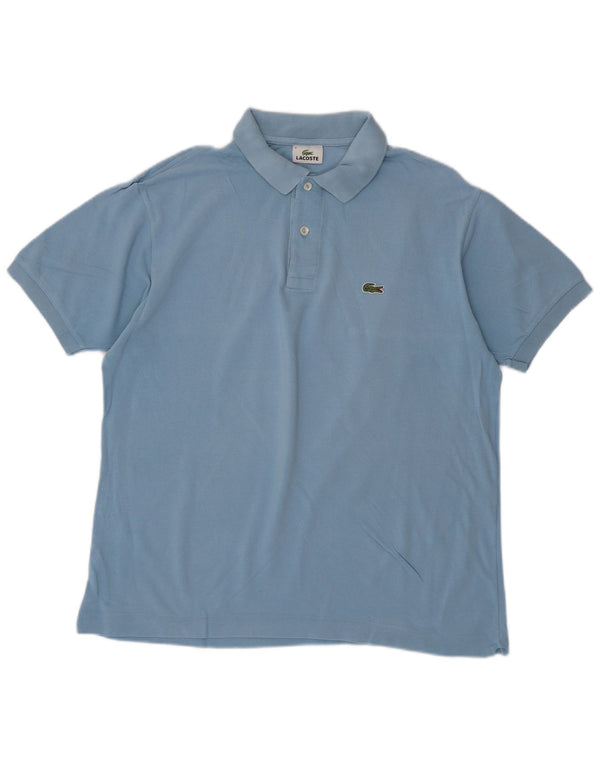 LACOSTE Polo para hombre Talla 6 XL Algodón azul