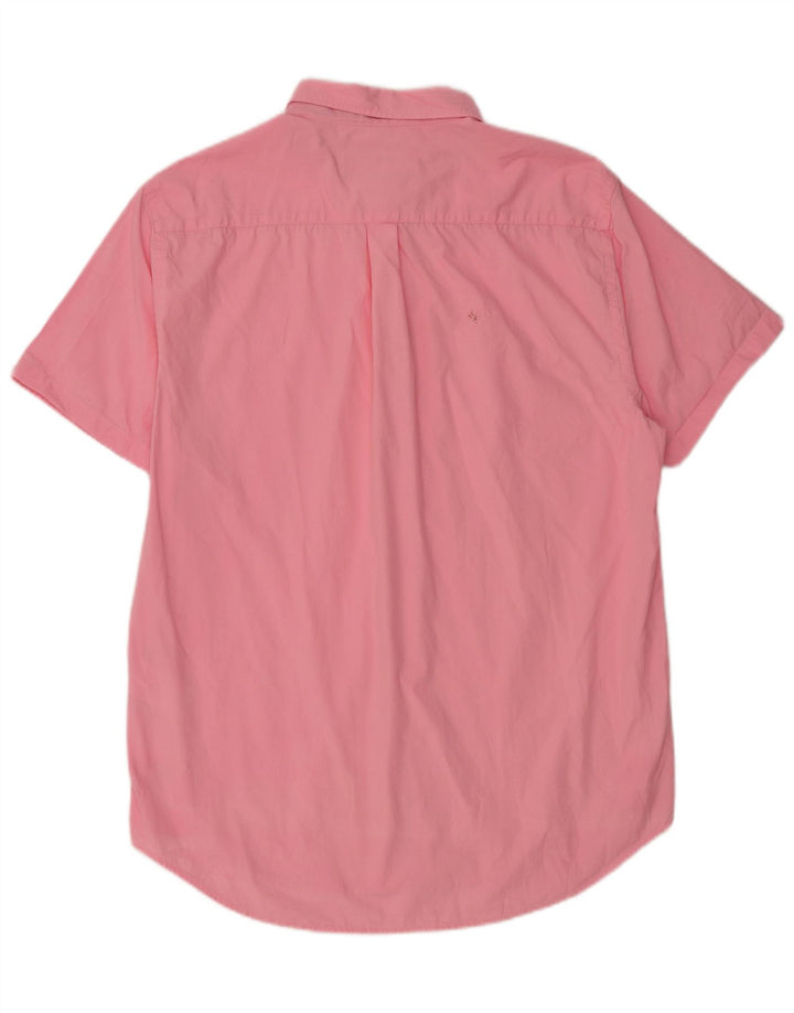 Superdry Camisa Regular Fit De Manga Corta Para Hombre XL Algodón Rosa