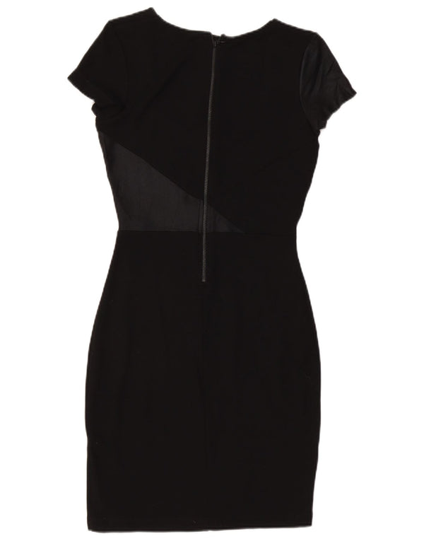 French Connection Vestido ajustado para mujer UK 40 Small Viscosa negra