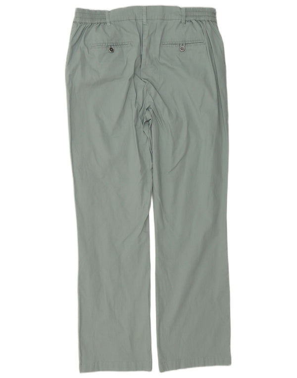 Cotton Traders Pantalones casuales rectos para mujer UK 40 Large W32 L30 Verde