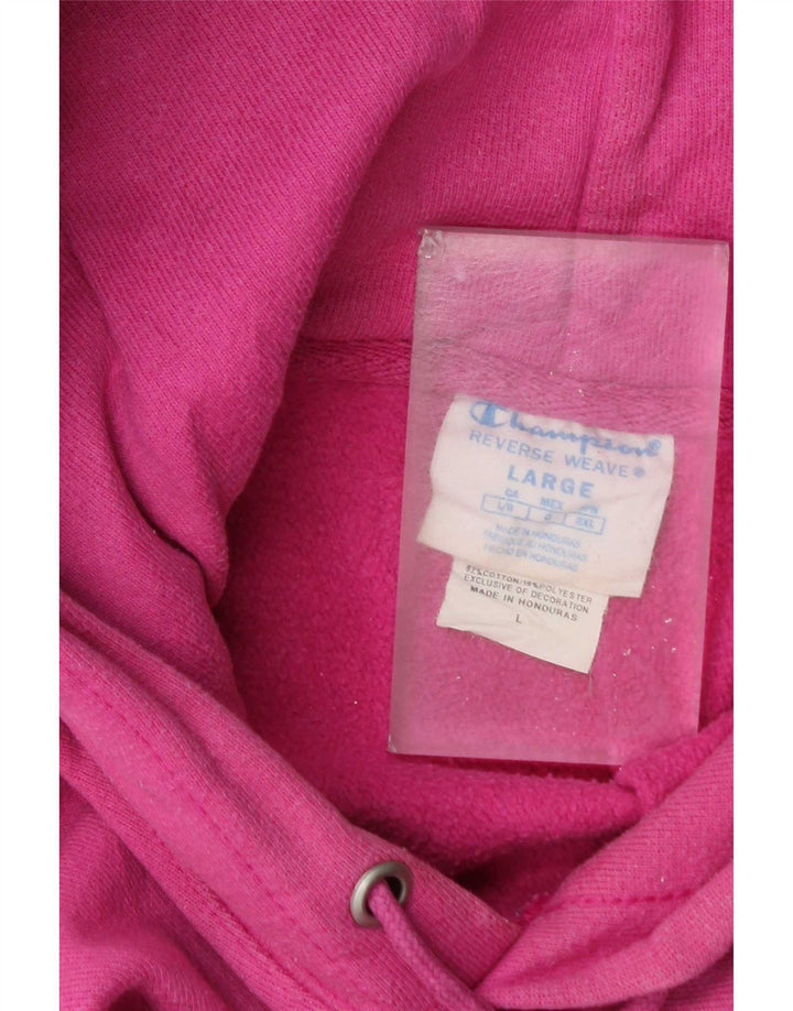Champion Sudadera Con Capucha Para Hombre Jersey Grande De Algodón Rosa