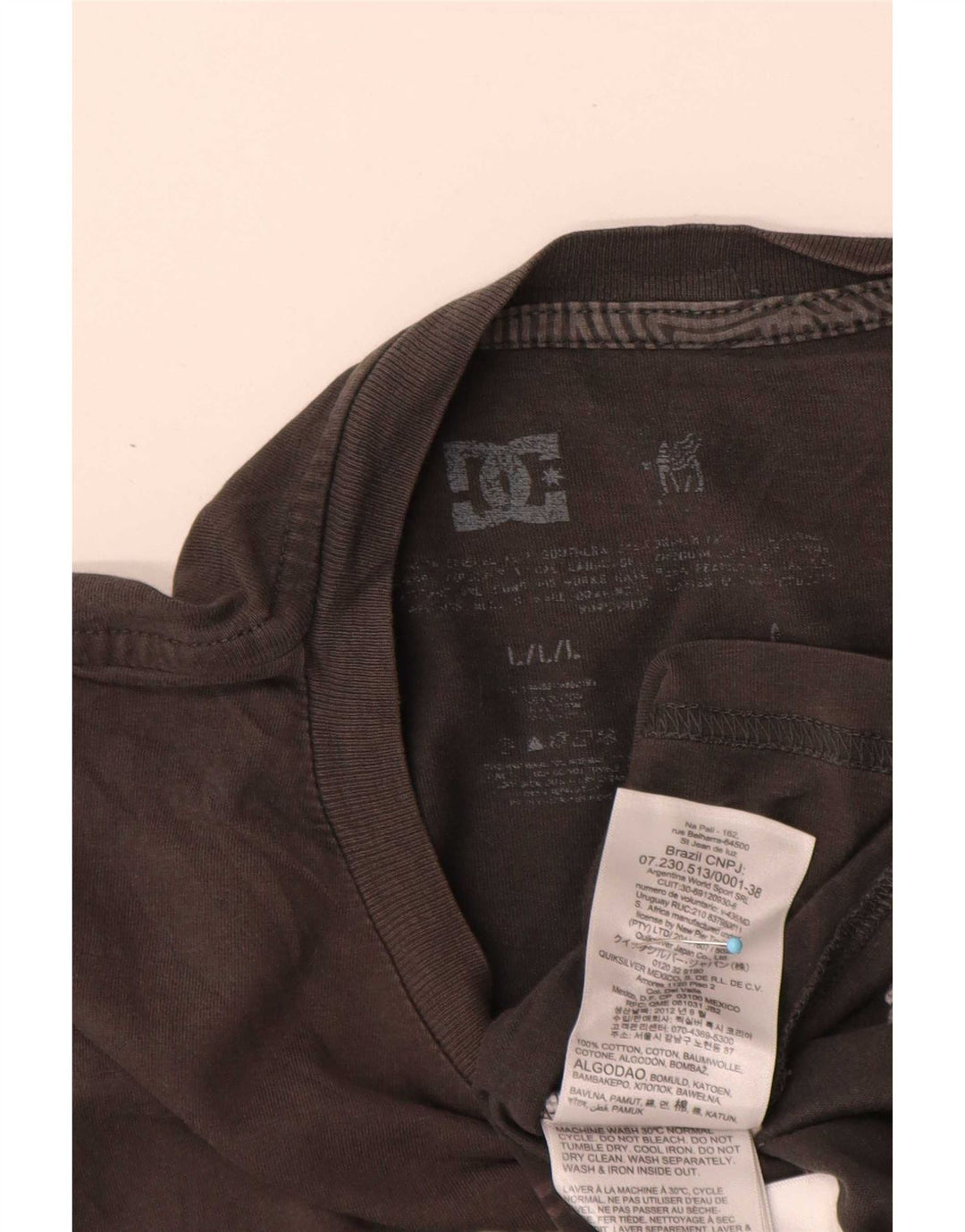 DC - Camiseta gráfica para hombre, talla grande, algodón gris