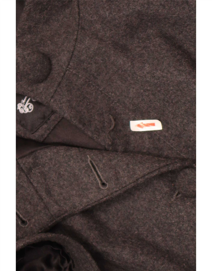Street One Chaqueta Blazer de Manga Corta para Mujer UK 44 Grande Lana Gris