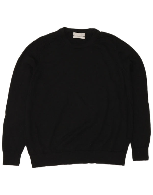 MARKS & SPENCER Suéter tipo jersey con cuello redondo para mujer UK 20 2XL Negro