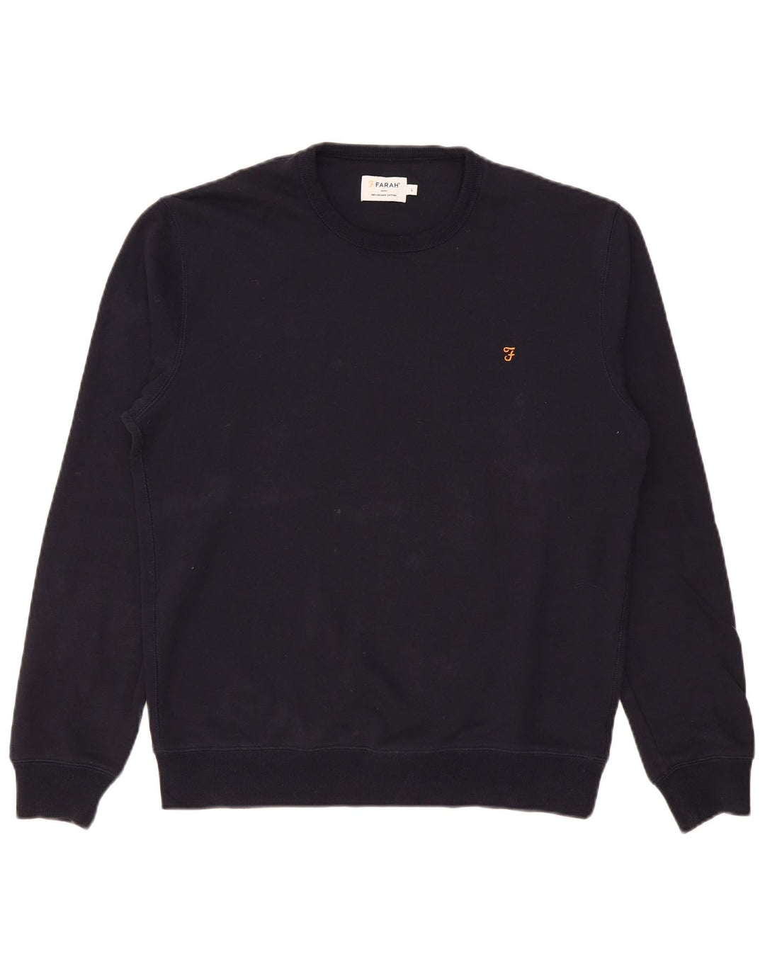 Farah Hombre Sudadera Jumper Grande Azul Marino Algodón