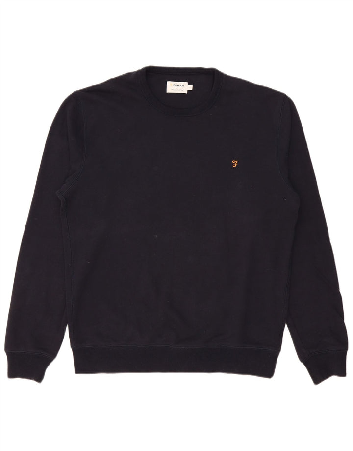 Farah Hombre Sudadera Jumper Grande Azul Marino Algodón