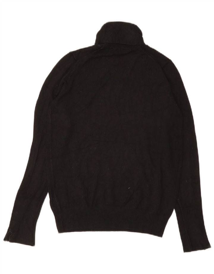 Zara - Jersey con cuello vuelto para mujer, talla 8, color negro