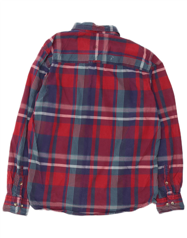 Camisa de corte clásico para hombre de Fat Face XL de algodón a cuadros rojos