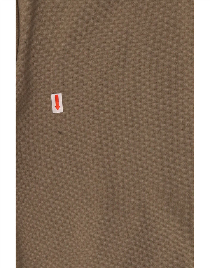 Adidas - Sudadera con capucha para mujer con cremallera, poliéster, color caqui, talla 12