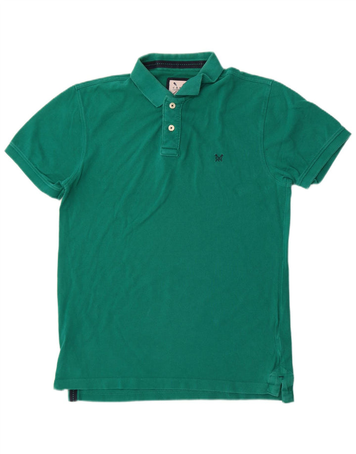 Crew Clothing Polo para hombre de algodón verde medio
