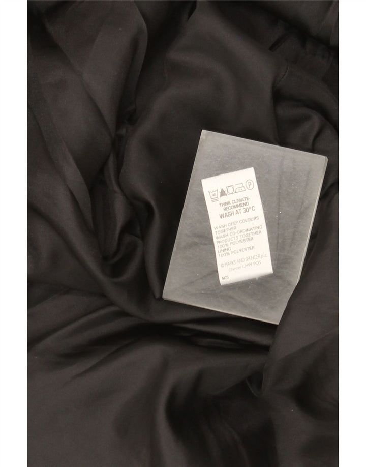Marks & Spencer Falda Acampanada para Mujer UK 40 Grande W32 Poliéster Negro