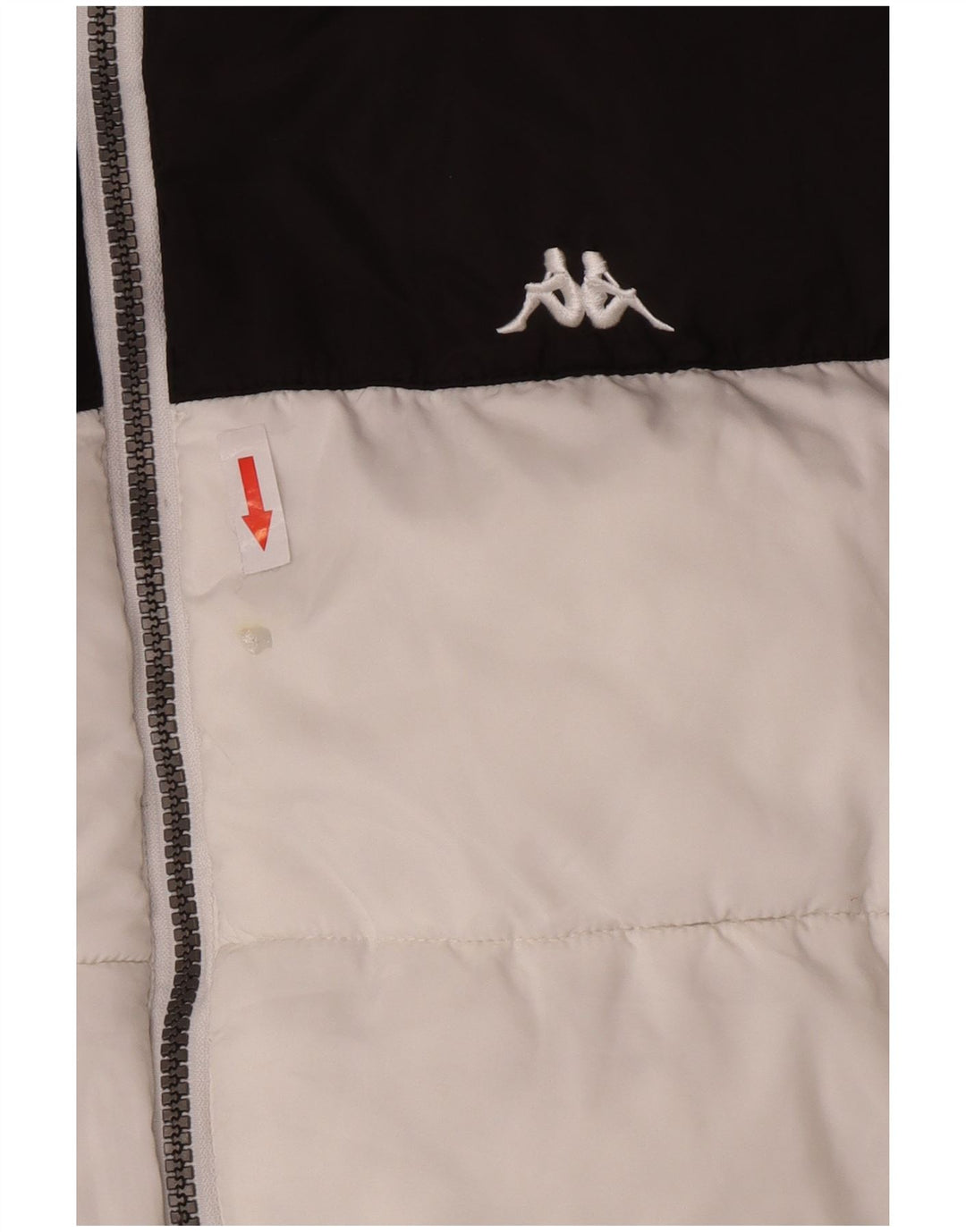 Kappa Chaqueta acolchada para hombre UK 40 Large Blanco Colorblock Poliéster