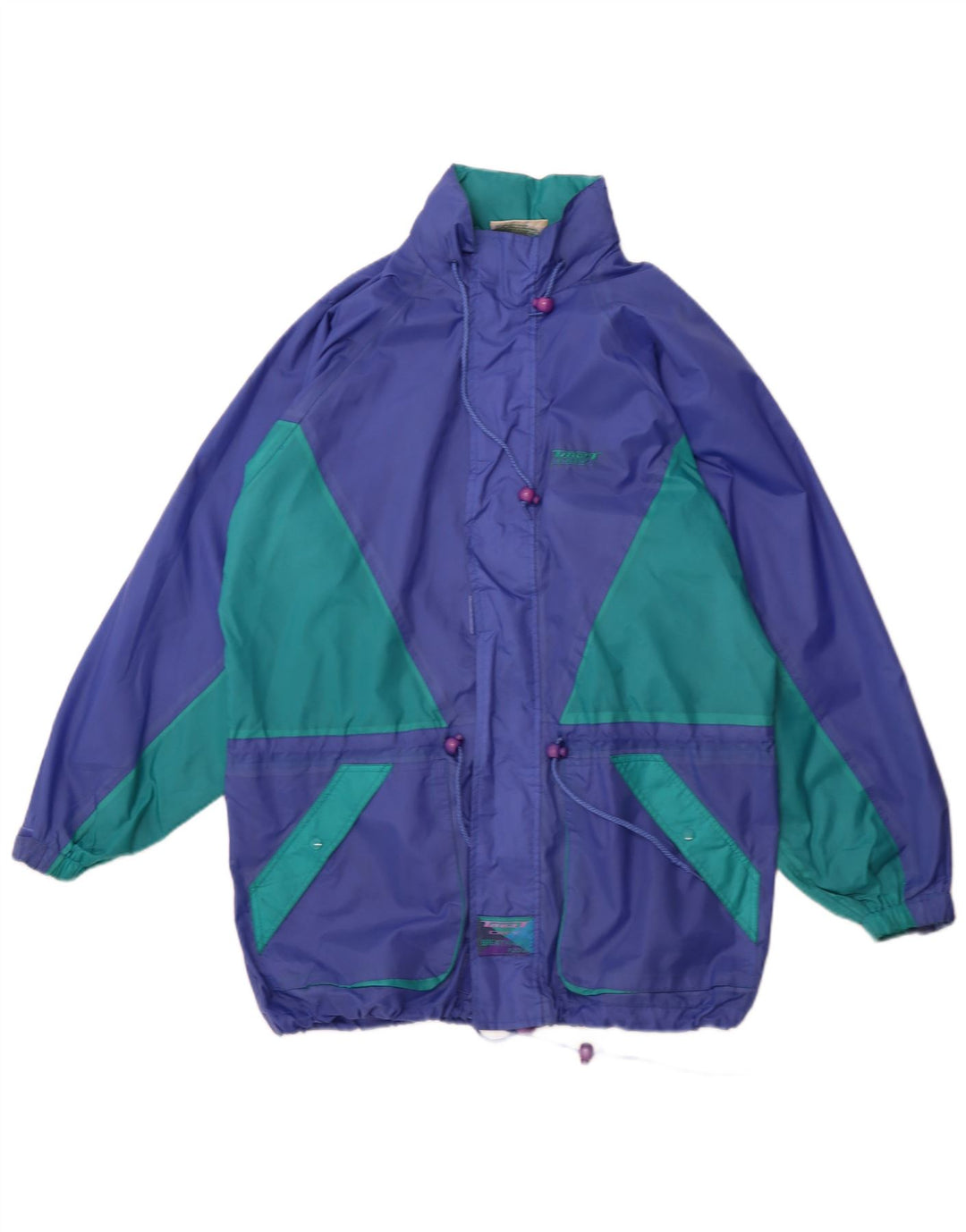 TARGET DRY Chubasquero extragrande con capucha para hombre UK 36 Small Blue Colourblock