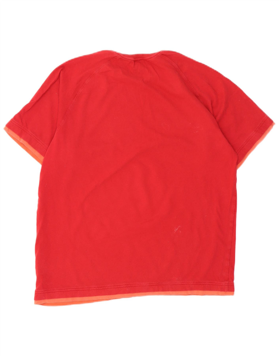 ADIDAS Camiseta gráfica para hombre Top grande de algodón rojo