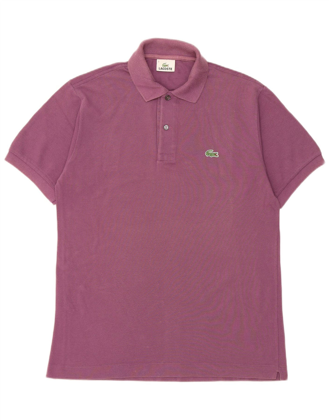 Lacoste Polo para hombre talla 3 pequeño algodón morado