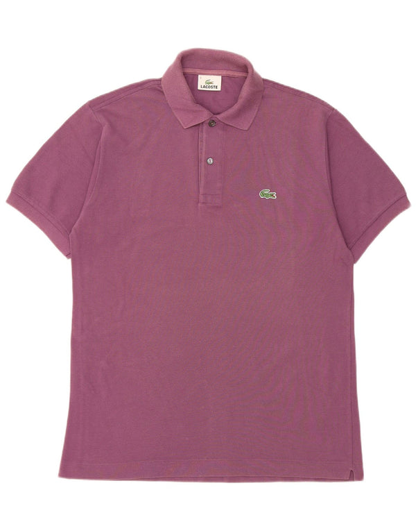 Lacoste Polo para hombre talla 3 pequeño algodón morado