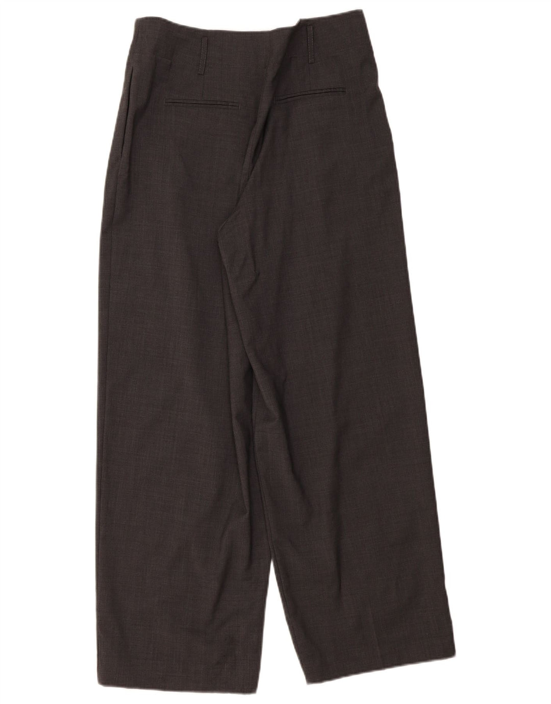 Massimo Dutti Pantalón Traje Cintura Alta Mujer EU 40 Medium W30 L29 Gris