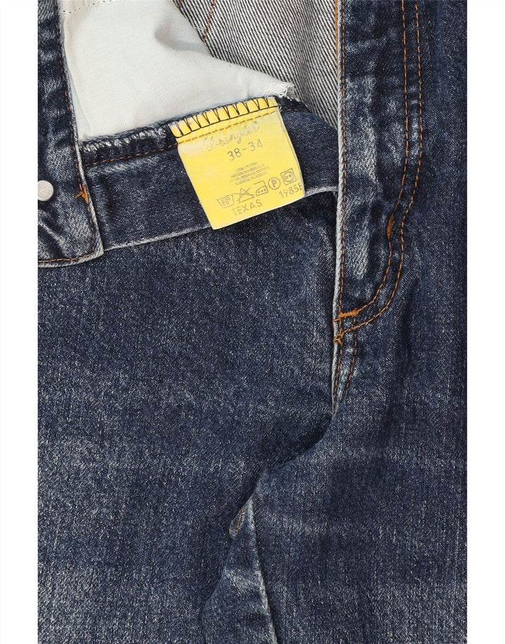 Wrangler Vaqueros rectos Texas para hombre W38 L34 Algodón azul