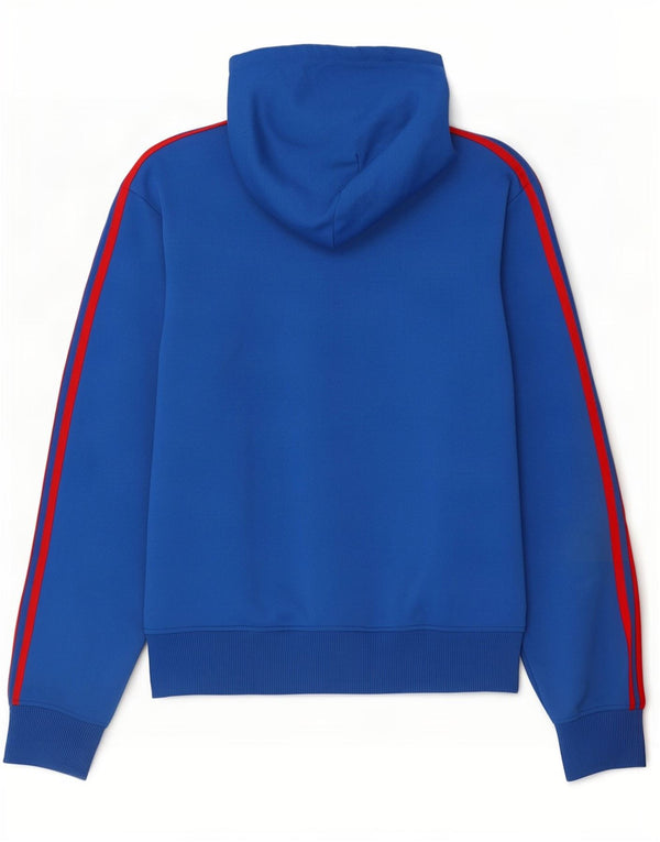 Adidas - Sudadera con capucha y cremallera para hombre, talla grande, color azul