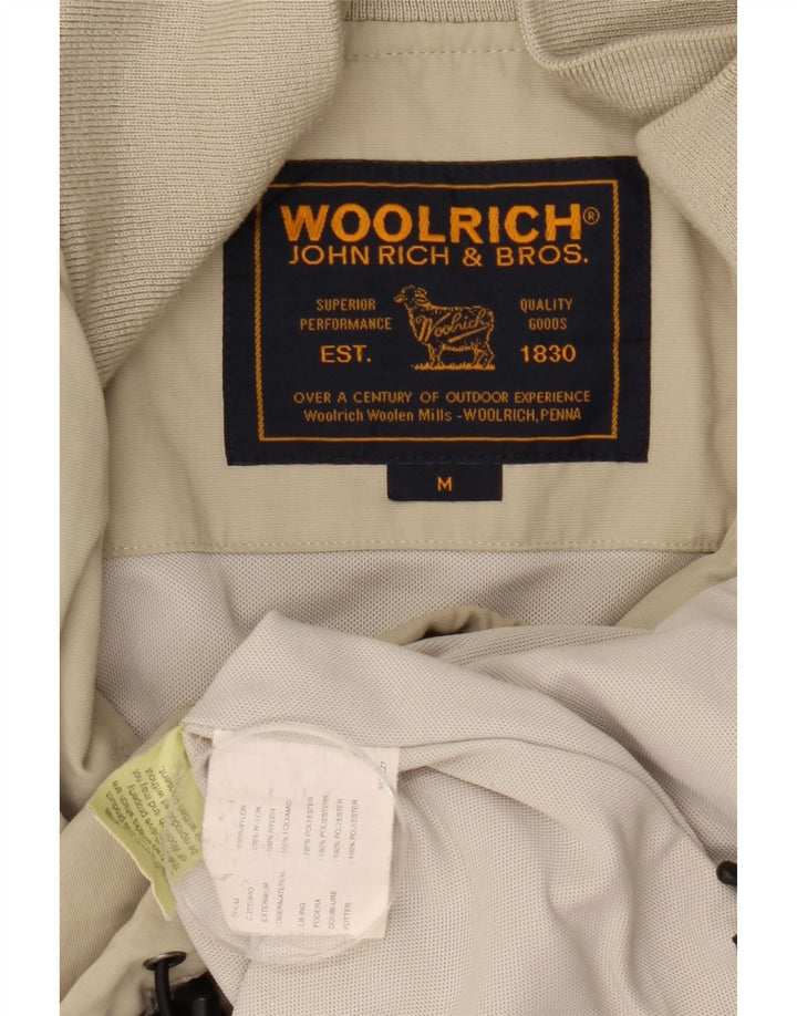Woolrich Chaqueta Bomber para Hombre UK 38 Medium Beige Nylon