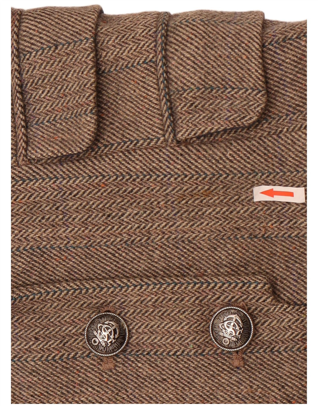 Superdry Chaqueta tipo blazer de 3 botones para mujer, talla 44, talla grande, lana gris en espiga