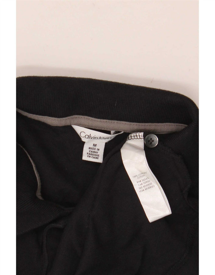Polo Calvin Klein para hombre de algodón negro mediano
