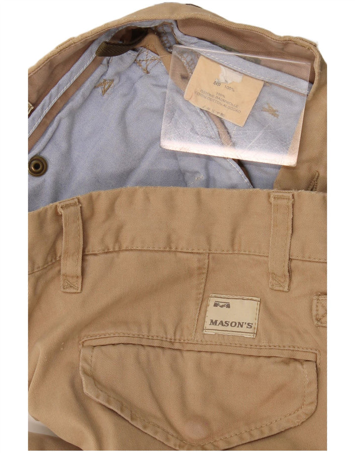 Mason's Pantalones cargo rectos para hombre W32 L33 Algodón beige