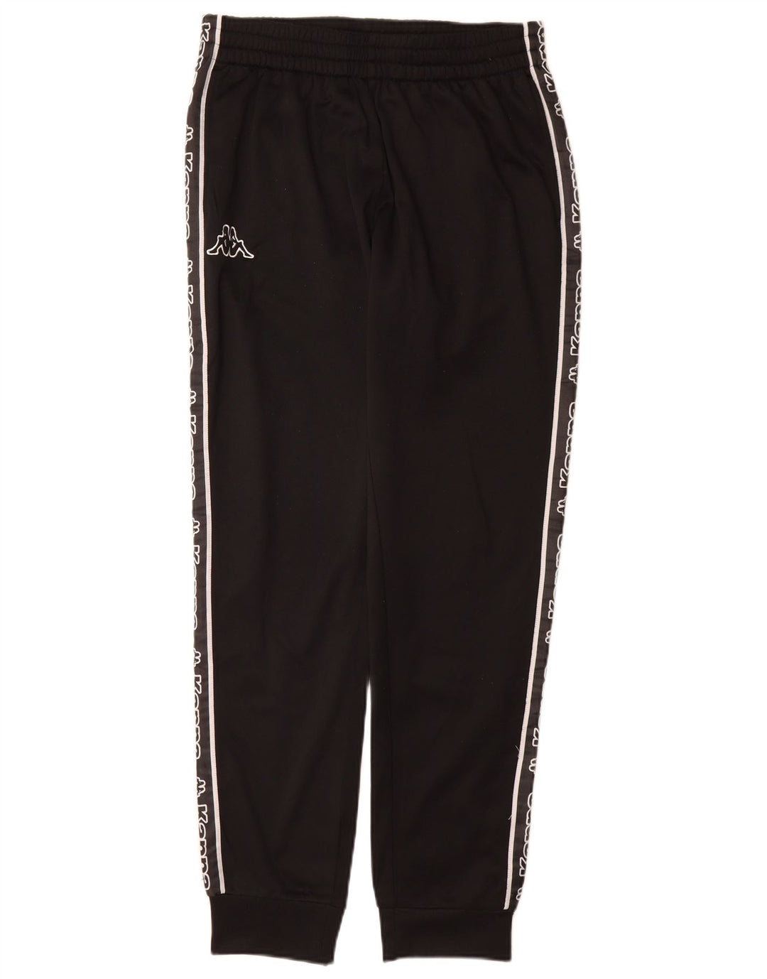 Kappa Hombre Pantalones De Chándal Gráfico Joggers Small Poliéster Negro