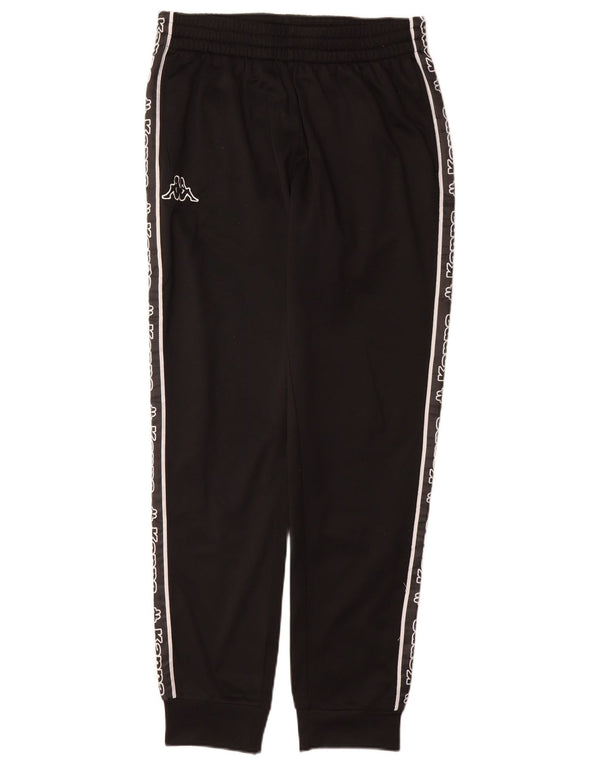 Kappa Hombre Pantalones De Chándal Gráfico Joggers Small Poliéster Negro