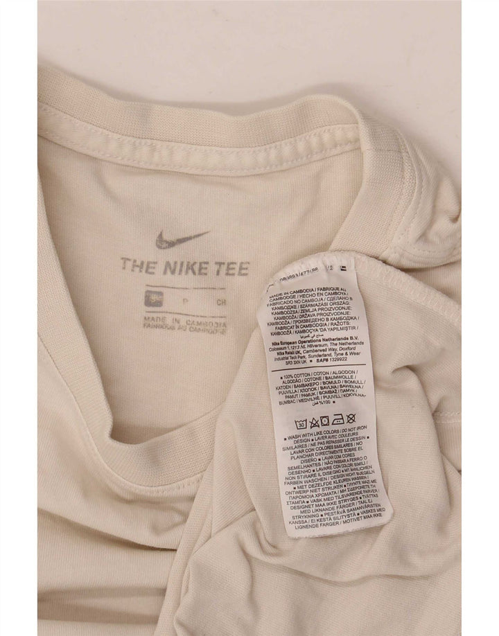 Camiseta Nike Hombre Top Small Blanco Algodón