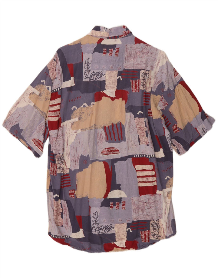 Kantaros Camisa Con Estampado Abstracto Grande De Viscosa Multicolor |